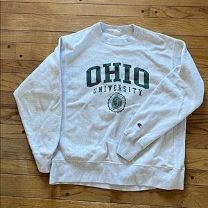 Ohio University Champion Gray Reverse Weave Sweatshirt